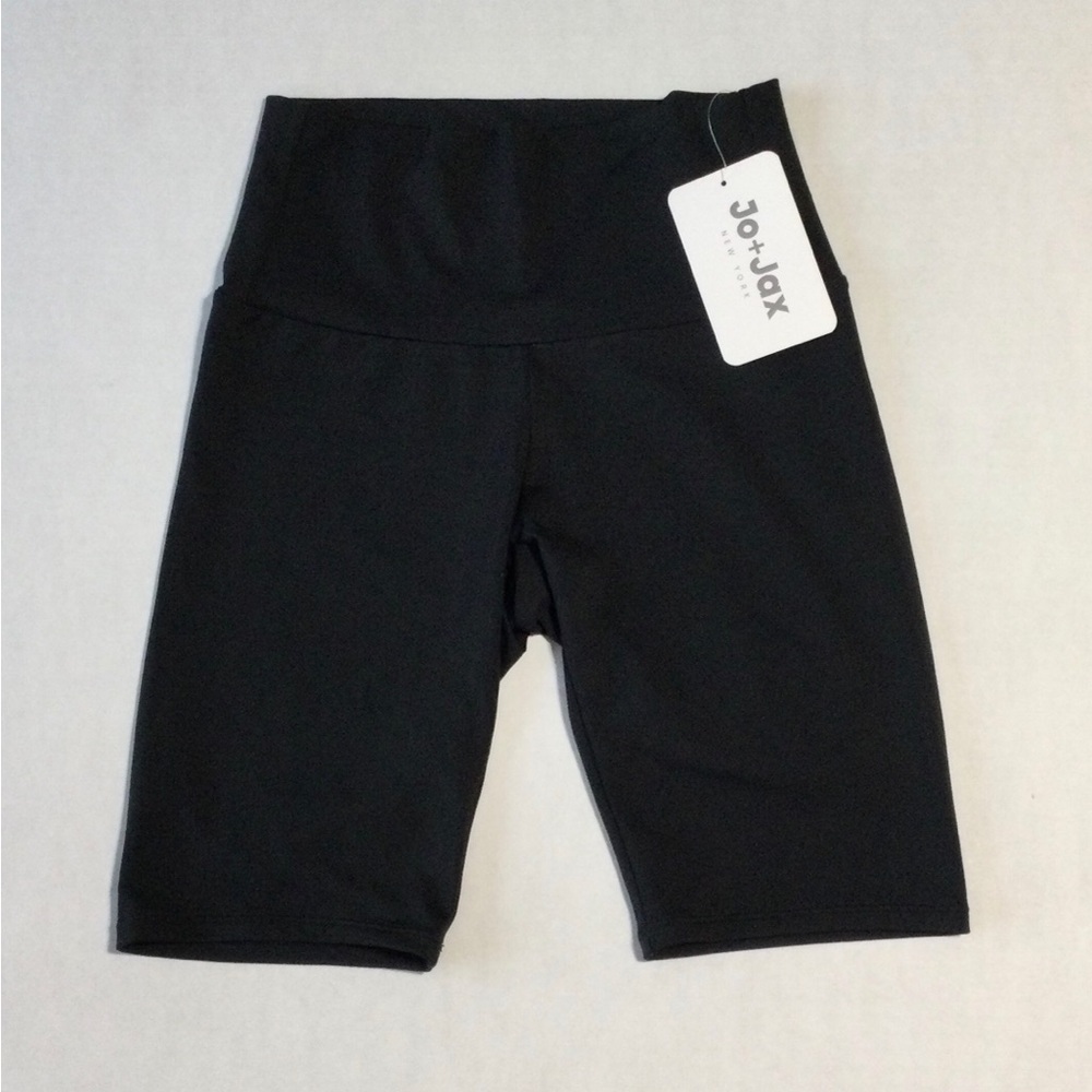 Jo + Jax NWT Womens Size XS (0-2) Black High-Waisted Biker Style Shorts